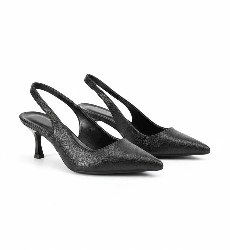 Elegant Shimmer Slingback Heel C-81