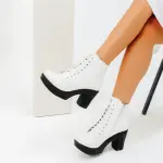 BOOT MID HEELS 5cm LEATHER B-25