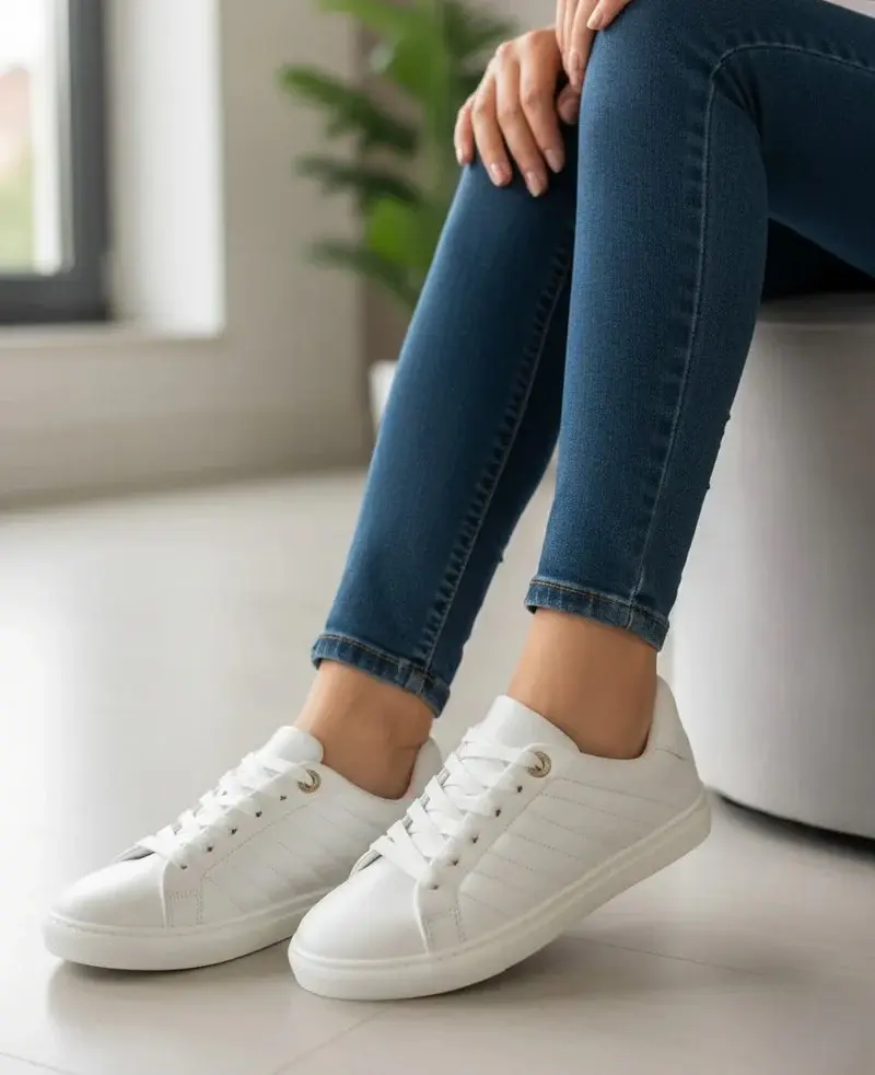 Sneakers Equipped with a shiny lace-up opening-SN-12