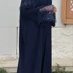 Wealth Abaya – Navy