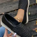 Women's Woven Flat Shoes BN-60