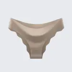 Women's Plus Size Seamless Ice Silk Bikini Breathable Wave Edge
