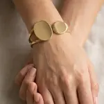 Modern Dual Disc Cuff Bracelet BR-125