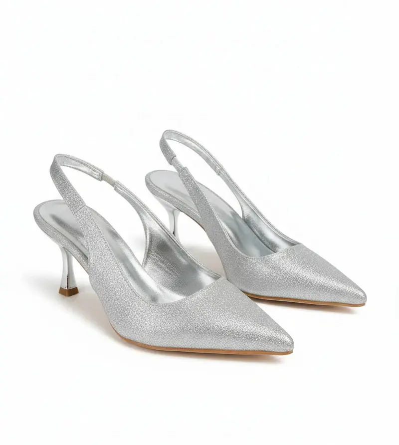 Elegant Shimmer Slingback Heel C-81
