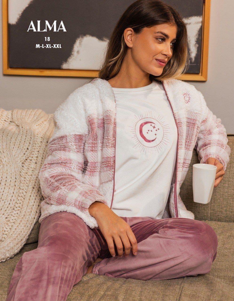 3pcs pink pyjama set
