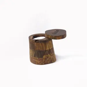 Handmade Natural Candle Natural Wooden Container with Hinged Lid – Handcrafted Elegant Design