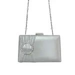 Clutch Bag With a Shiny Front Ring-VS-35