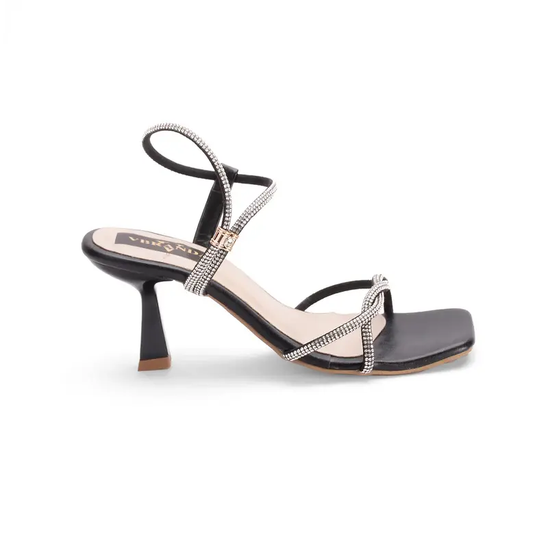 Mid Heel Sandal With Glitter Touch RS-602