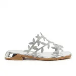 Elegant Flat slippers with Sparkling Leaf Detail SF-73