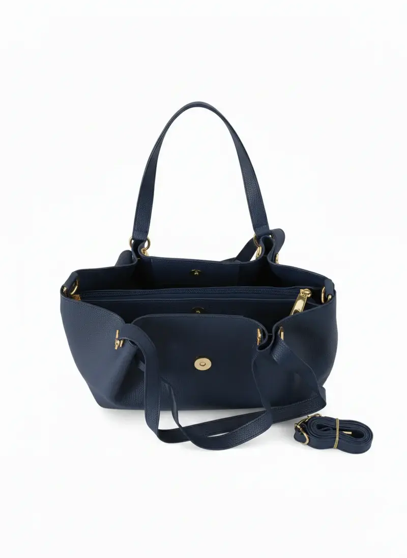 Dual Set Handbag with Detachable Pouch BA-55
