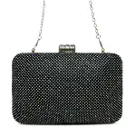 Sparkling Studded Evening Clutch with Metallic Clasp VS-58