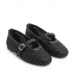 Elegant Woven Ballet Flats with Front Strap BN-56