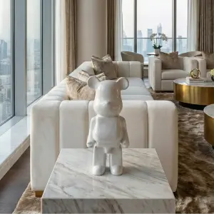 Chrome Bear Figure