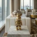 Chrome Bear Figure