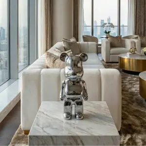 Chrome Bear Figure