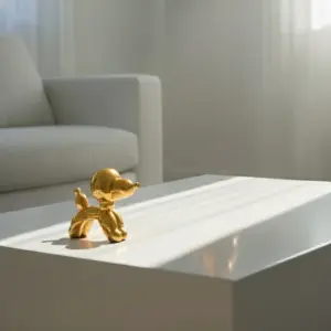 Chrome Pup Décor