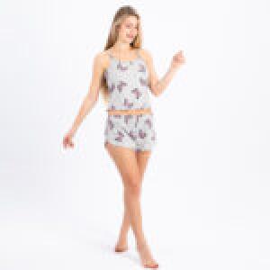 Women’s Cotton Butterfly Print Pajama Set