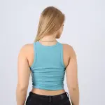 Cotton Ribbed Sleeveless Crop Top – Casual Fitted Tank for Women