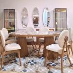 oval dining room