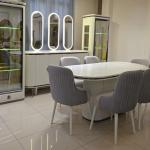 white dining room