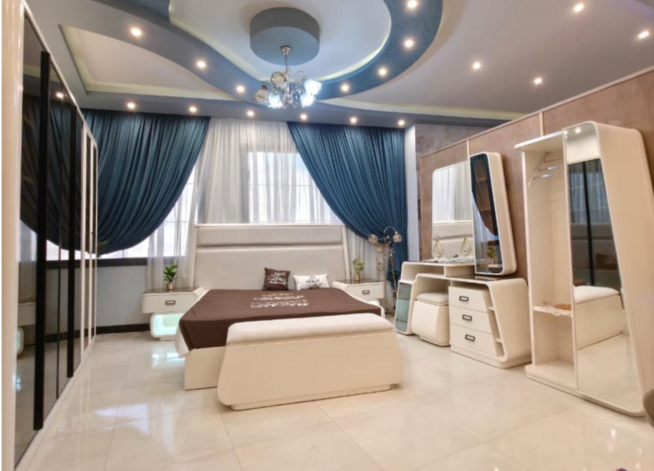 white galaxy bedroom