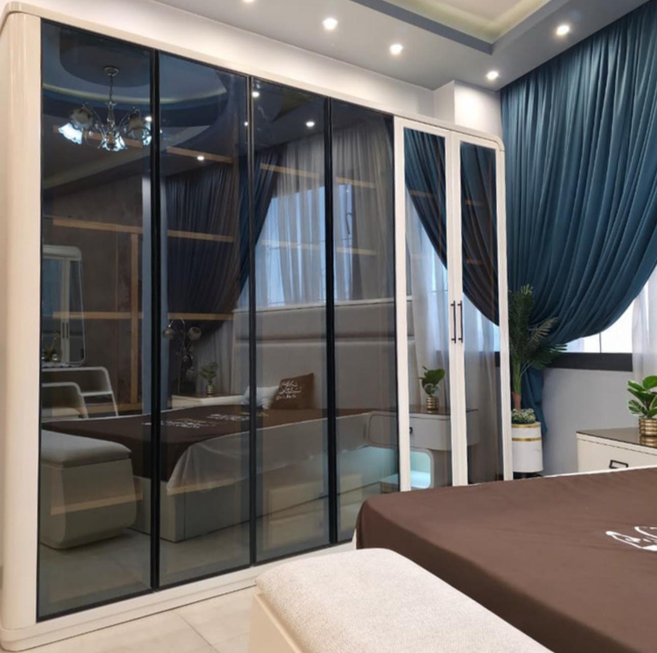 white galaxy bedroom