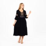Embroidered Elegance: 100% Cotton Nightdress