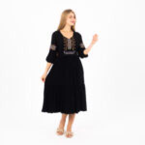Embroidered Elegance: 100% Cotton Nightdress