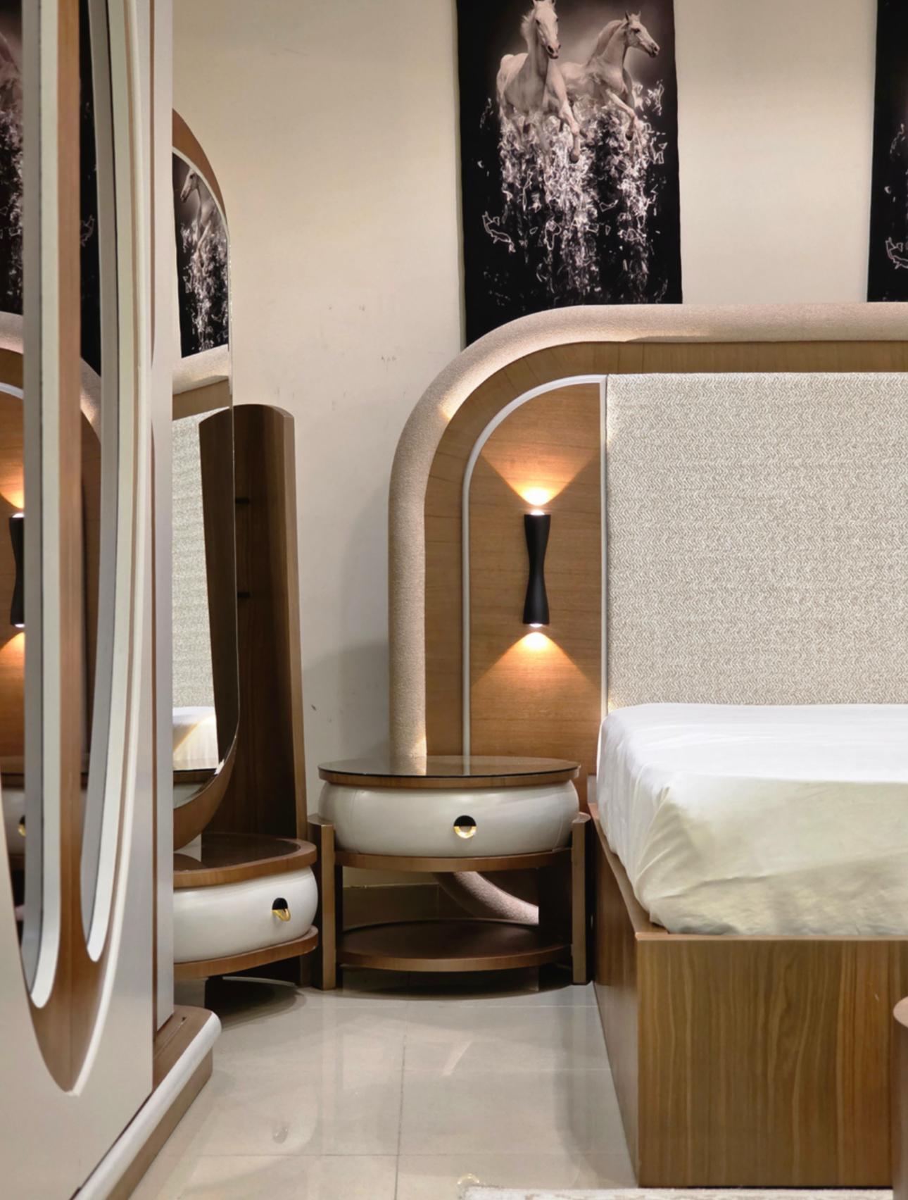 browny modern bedroom