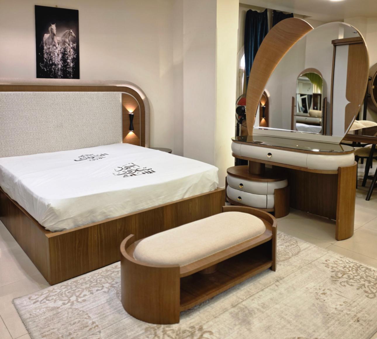 browny modern bedroom