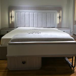 gray bedroom