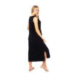 Embroidered Sleeveless Maxi Dress