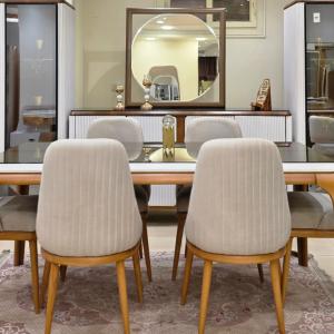 white dining room