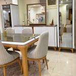 white dining room