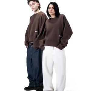 Brown Boxy Crewneck