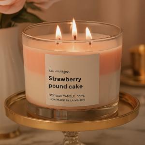 STRAWBERRY POUND CAKE CANDLE