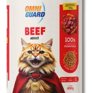 Omni Guard Adult Cat Food with Beef Flavor 400gm