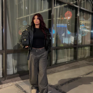 Wool-Textured Pants