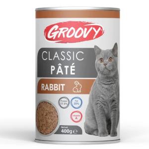 Groovy Classic Pâté wet food for Adult cats with Rabbit