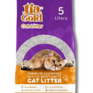 Tia Gold Premium Clumping White Bentonite Cat Litter Lavender Scent