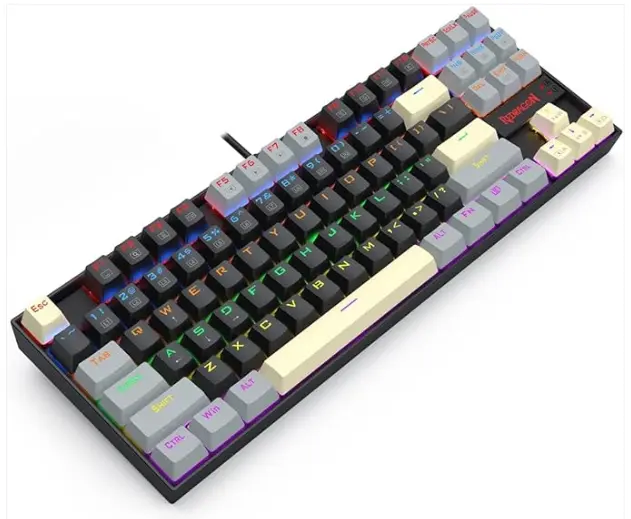 REDRAGON K552 LGY-R KUMARA Mechanical Gaming Keyboard- Red Switches Rainbow LED