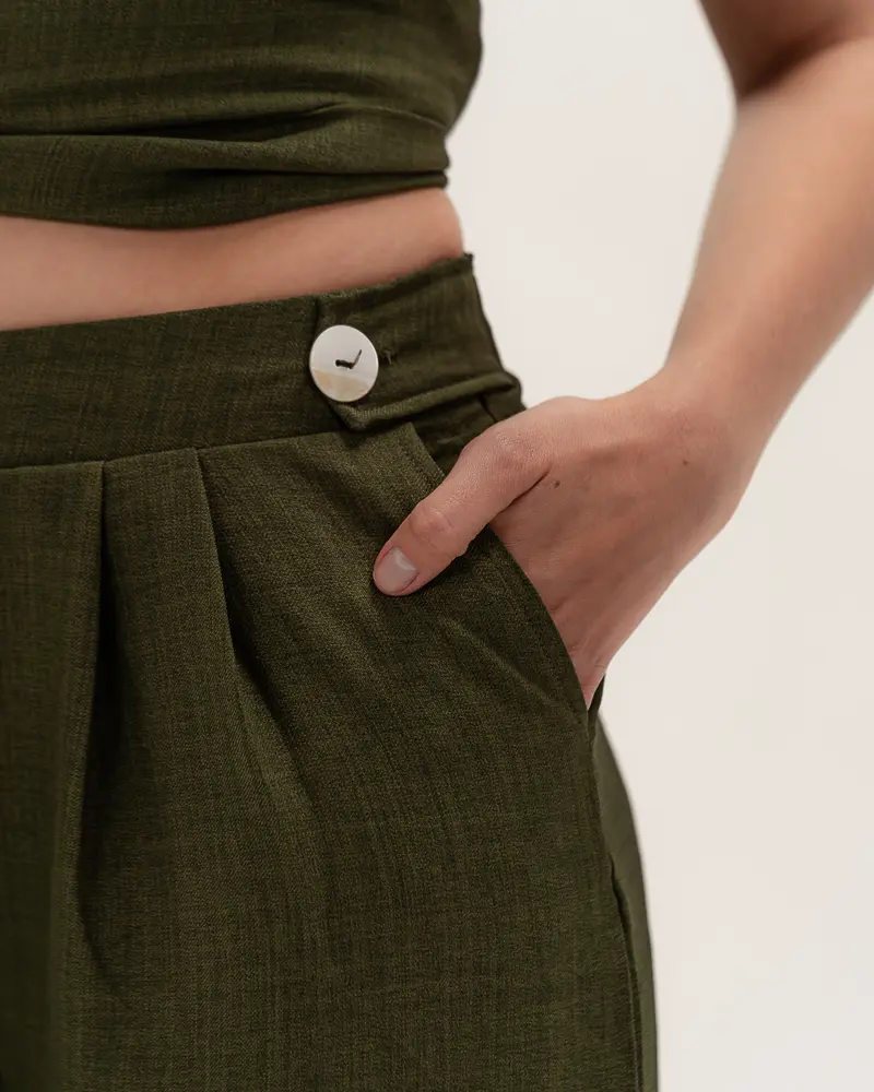Olive – Linen Pants