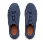Zegna Grey Mélange Suede Triple Stitch™ Sneakers