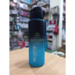 Acrylic Sports Water Bottle - 600ml - Black and Red Gradient