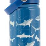 INSULATED SS BOTTLE W/HANDLE SHARK (F24)