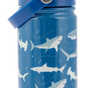 INSULATED SS BOTTLE W/HANDLE SHARK (F24)