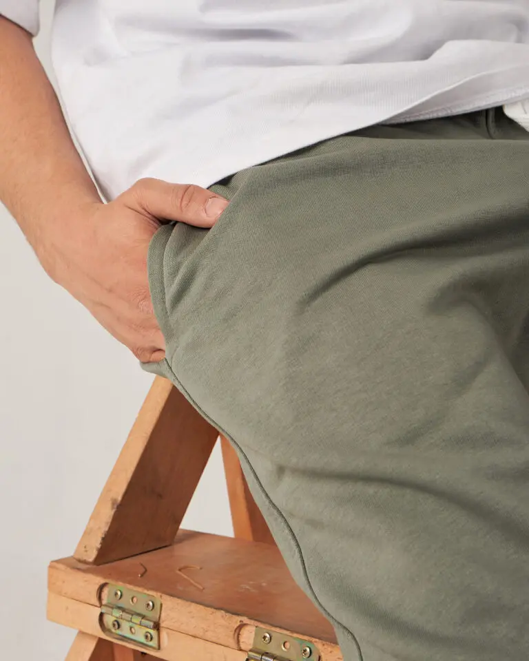 Khaki Straight Sweatpants