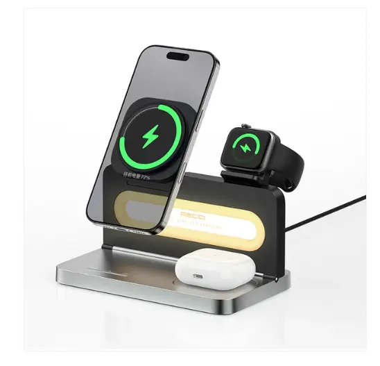 Recci 4 in 1 Wireless Charging 15W Ambient Light RCW-49