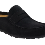 Birkenstock Naples suede loafer-style mules – Black