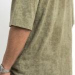 Olive Oversized Interlock Fashion T-Shirt